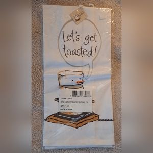 Kitchen towel NWT 'Let's get toasted' S'more